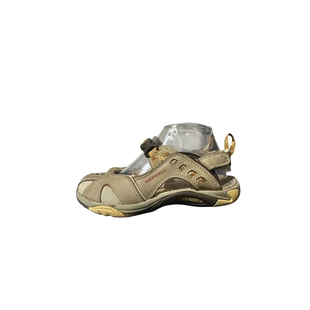 Merrell Siren Ginger Mary Jane performance footwear womens Beige Vibram Sz 6